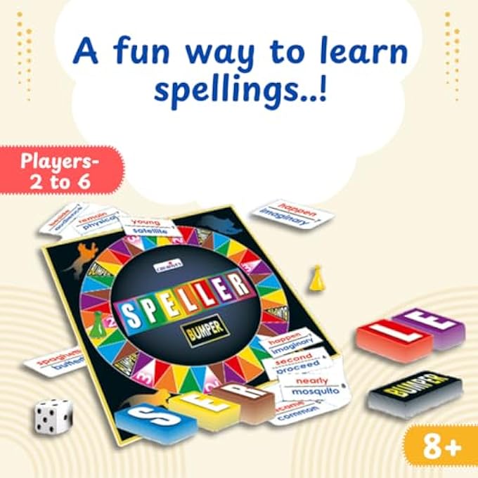 Creative's Creatives Speller Junior  Fun  Educational Spelling Board Game for Kids Ages 8  Improves Vocabulary Word Building  Language Skills  Gift for Boys  Girls  26 Players - Image 5