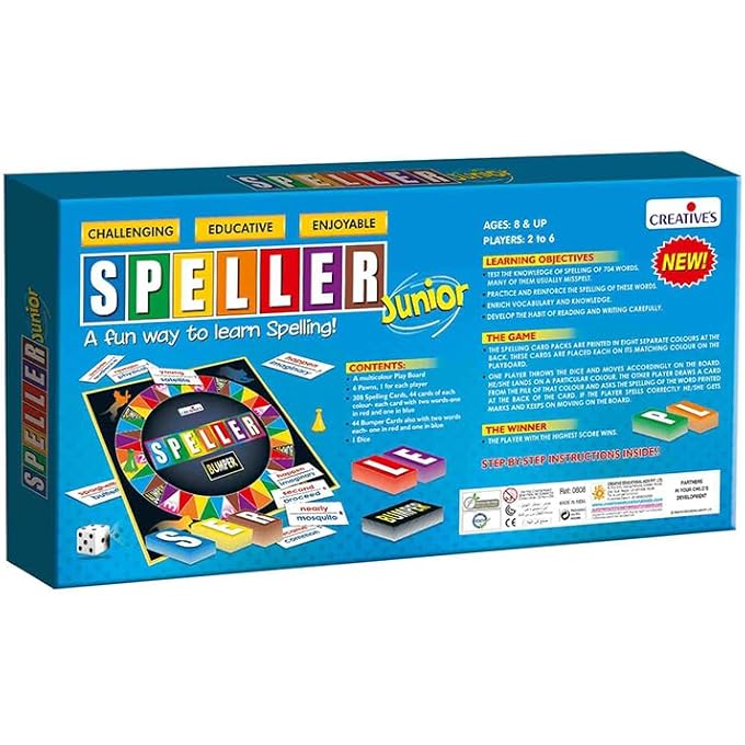 Creative's Creatives Speller Junior  Fun  Educational Spelling Board Game for Kids Ages 8  Improves Vocabulary Word Building  Language Skills  Gift for Boys  Girls  26 Players - Image 4