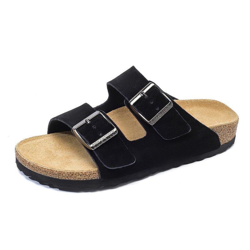 BIRKENSTOCK New Arrival Genuine Slippers for Men and Women, Double-Buckle Design, Outdoor Sandals