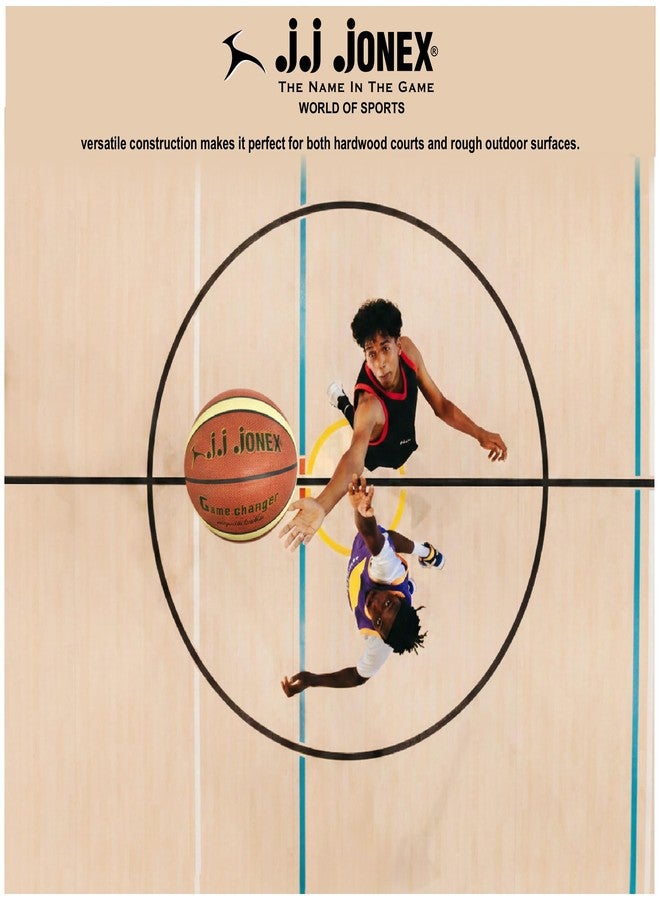 Jonex JJ Game Changer Basketball Outdoor Indoor Mens Basketball Ball Official Size 6 Game Basket Ball Training for Players | for Indoor & Outdoor Play | - Image 3