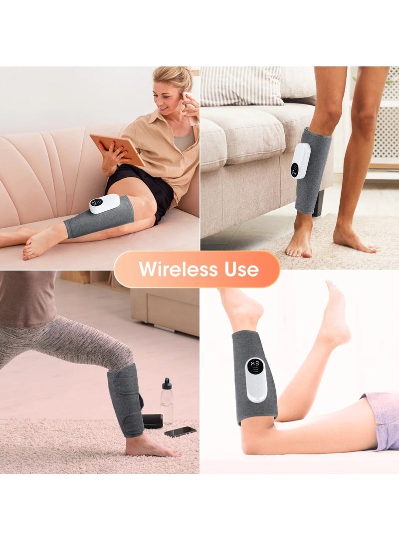 AROAQ - Electric Leg Massager, Charging Calf Air Compression Massager With Three Massage Modes, Soft And Breathable Automatic Vibration Muscle Relaxation Calf Massage Wrap For Thigh And Knee, (2pcs) - Image 1