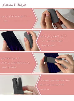 جورفنت منظف ​​شاشة اللمس، منظف الشاشة، لجميع الهواتف وشاشات الكمبيوتر المحمول والكمبيوتر اللوحي، بخاخ اثنان في واحد وقطعة قماش من الألياف الدقيقة (رمادي)  - Image 3