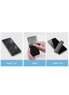 جورفنت منظف ​​شاشة اللمس، منظف الشاشة، لجميع الهواتف وشاشات الكمبيوتر المحمول والكمبيوتر اللوحي، بخاخ اثنان في واحد وقطعة قماش من الألياف الدقيقة (رمادي)  - Image 5