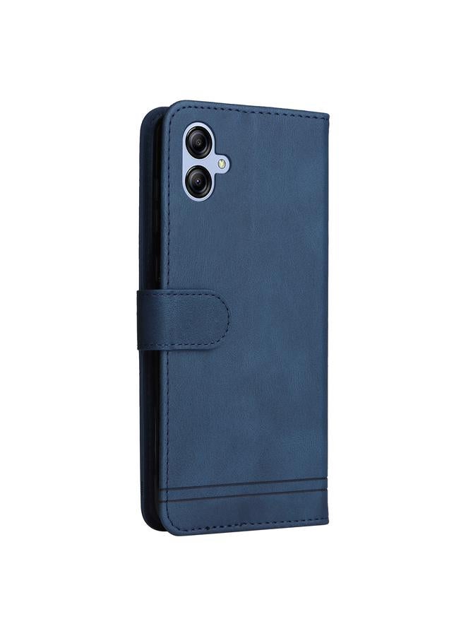 S-TOP Case For Samsung Galaxy A04e Skin Feel Life Tree Metal Button Leather Phone Case - Image 3