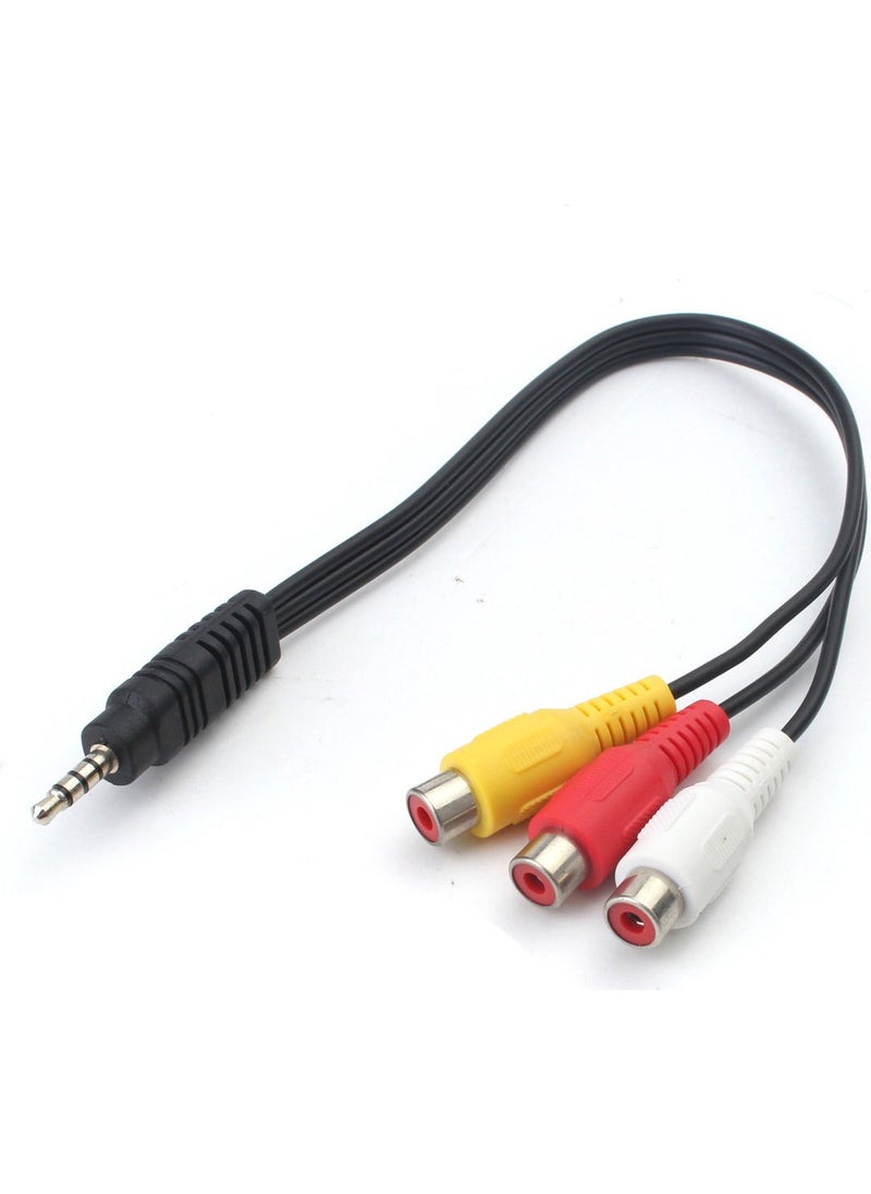 Robada - 3.5mm Stereo 4-Needle / 3 RCA Female 30cm Cable - Image 1