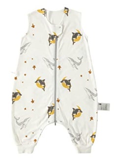 Babycare Babycare - Baby Sleeping Sack, Golden Dolphin Design, 12–14 Months, Organic Cotton, BPA-Free, Non-Toxic, Breathable Material, Zipper Closure, Soft and Cozy, Safe for Toddlers, Lightweight, Gentle on Skin, Easy to Wash, Durable, Ideal for Naps and Nighttime, Prevents Blanket Kicking  - Image 1
