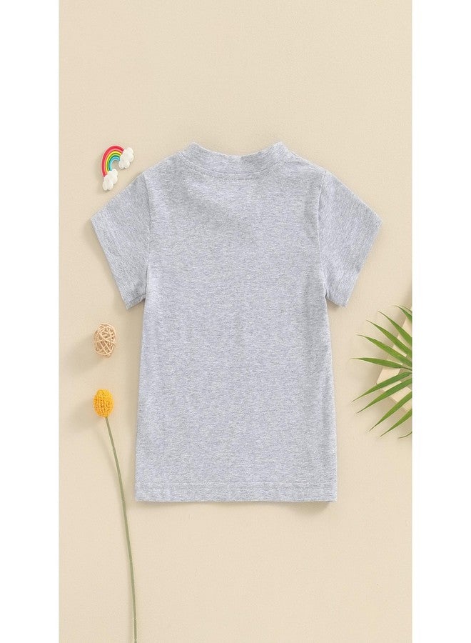 TIZOQ Baby Boys Graphic Print Pure Cotton T Shirt | Fit for 1-2 Years Baby Boy (Grey, Pack of 1) - Image 2