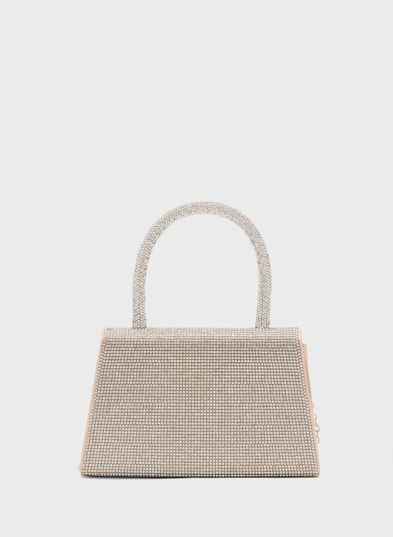 Ella Limited Edition Diamante Mini Satchel Bow Clutch Bag