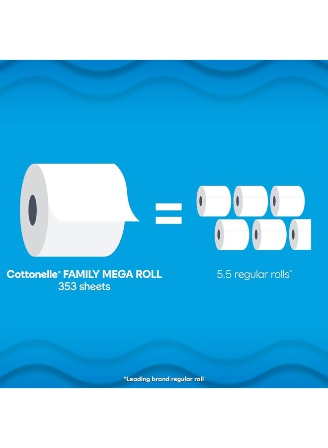 Cottonelle Ultra Clean Toilet Paper with Active CleaningRipples Texture, 24 Family Mega Rolls (24 Family Mega Rolls = 132 Regular Rolls) (4 Packs of 6), 353 Sheets Per Roll, Packaging May Vary - Image 4