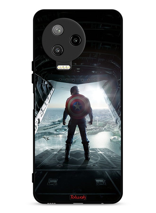 Tolwak Infinix Note 12 Pro 4G Protective Case Cover Portrait Display Captain America - Image 1