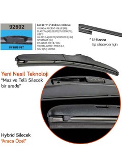 RBW 92602 Hyundai Accent Blue 2011+ Hybrid Wiper (Hooked Md)  - Image 4