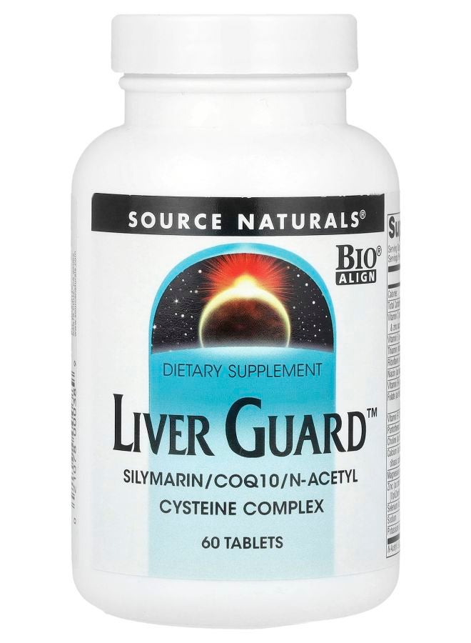 Liver Guard™ Silymarin CoQ10 NAcetyl Cysteine Complex 60 Tablets