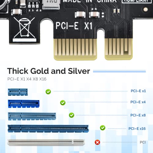 ELUTENG PCIE USB 3.0 Card 7 Ports PCI Expree to USB Expansion Card Super Speed 5Gbps PCI-e USB3 Hub Controller Adapter for Windows 11/10/8/7/XP/Vista - Image 2