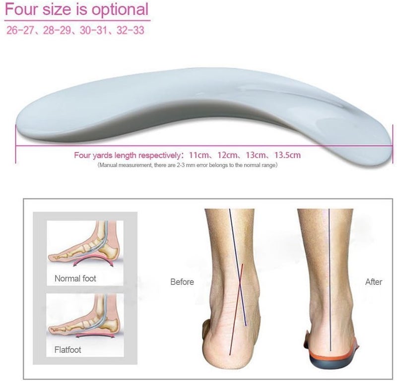 comfrt ® Kids Children Full Length Orthotic Arch Support Insole Shoe Pad Flat Feet Insert Feet Corrector Hallux Valgus Shoe Pad (M (12 cm / 4.72 in)) - Image 4