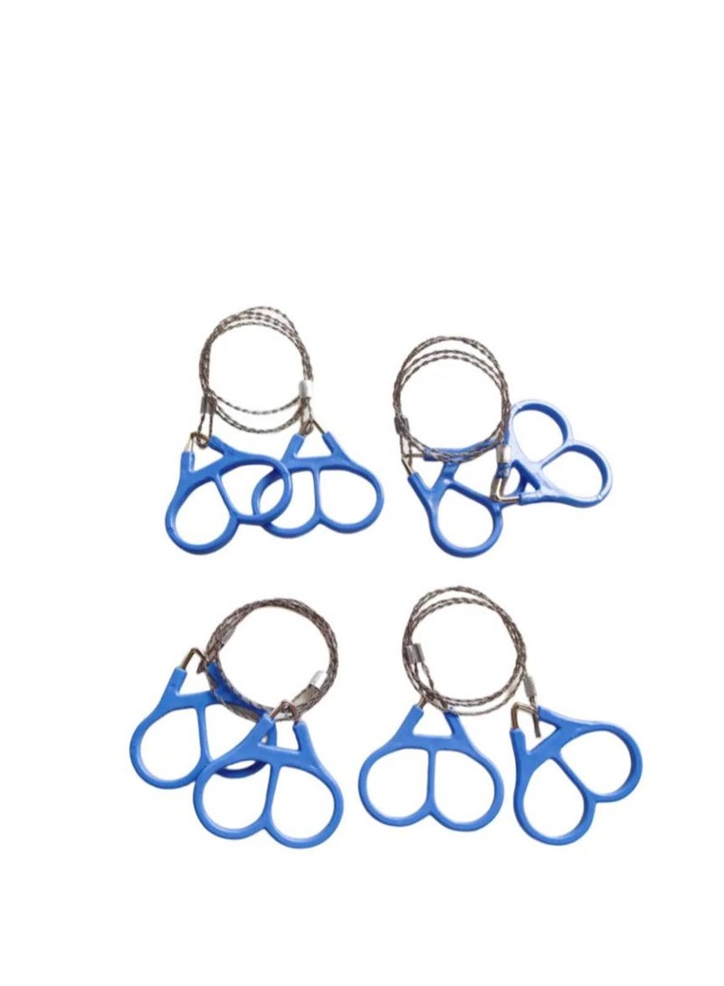 Y&D Wire Saw, 4 Pack 20" Stainless Steel Serrated Cutting Cable, Emergency Chainsaw Survival Kit Outdoor Tools for Trees Cutting, Backpacking Gear, Camping, Hunting, Hiking - Image 1