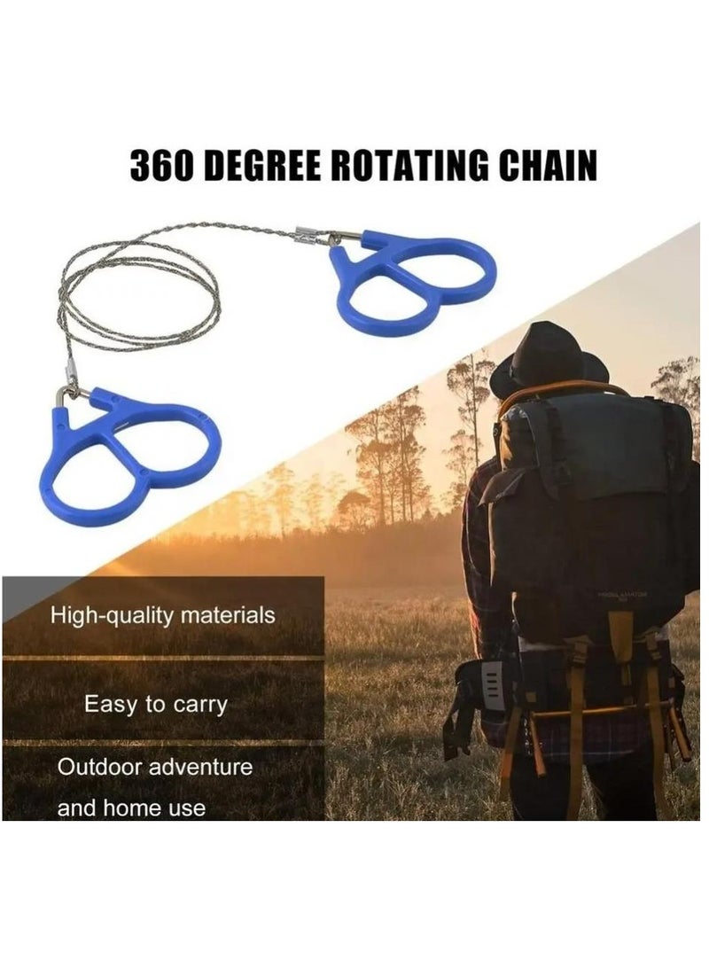 Y&D Wire Saw, 4 Pack 20" Stainless Steel Serrated Cutting Cable, Emergency Chainsaw Survival Kit Outdoor Tools for Trees Cutting, Backpacking Gear, Camping, Hunting, Hiking - Image 3