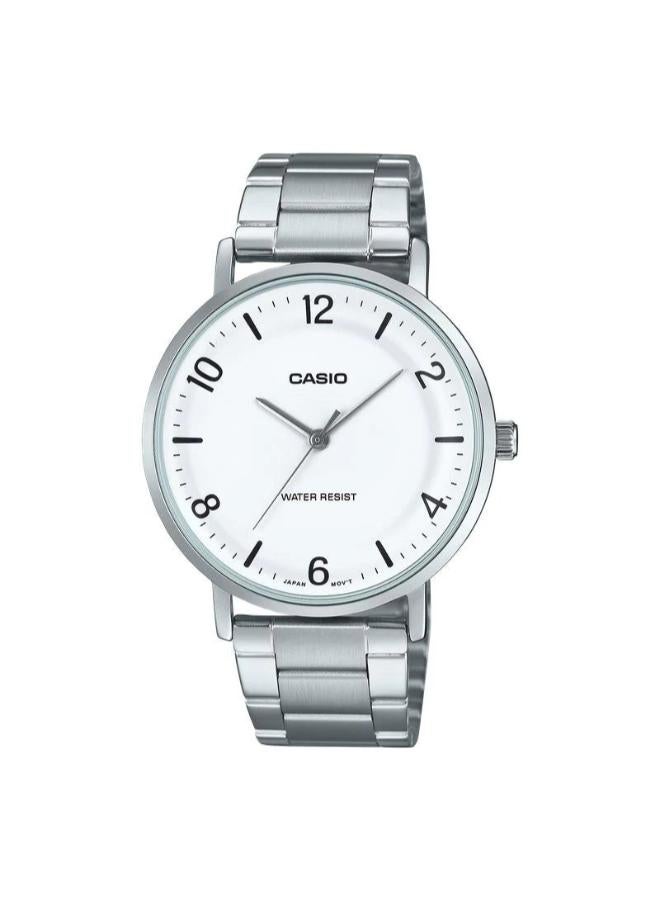كاسيو ساعة تناظرية من الفولاذ المقاوم للصدأ MTP-VT03D-7BDF - Image 1