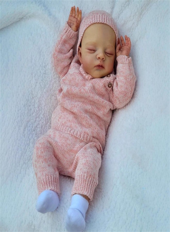 GYCV Lifelike Reborn Baby Dolls Twins Boy Girl 18 Inch Realistic Newborn Baby Dolls Twins that Look Real Reborn Baby Toy Set with Feeding Accessories Box Birthday Gifts for Kids Girls - Image 3