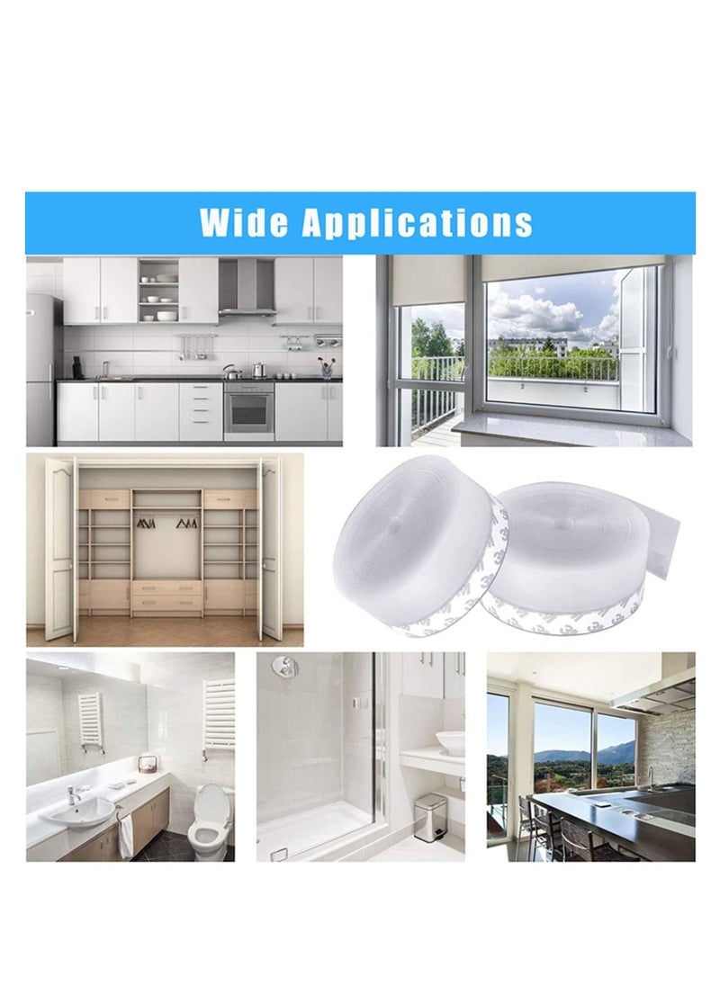 TYCOM - Silicone Seal Strip and Weather Stripping with Self Adhesive for Bottom of Doors Door Draft Stopper 3M Weather Stripping Door Bottom Gap Replacement Strip Roll Soundproof 25MM. - Image 1