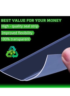 TYCOM Silicone Seal Strip and Weather Stripping with Self Adhesive for Bottom of Doors Door Draft Stopper 3M Weather Stripping Door Bottom Gap Replacement Strip Roll Soundproof 25MM.  - Image 5
