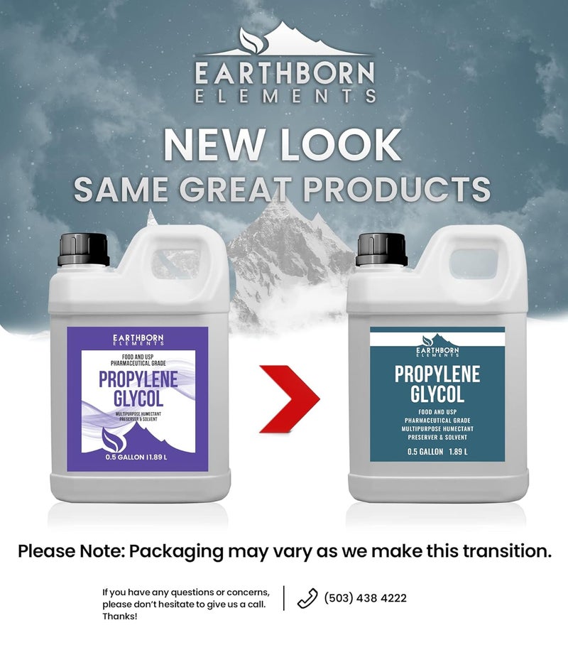 Earthborn Elements Propylene Glycol - 1.9L (1890ml) Food & Pharmaceutical Grade Humectant - Image 4