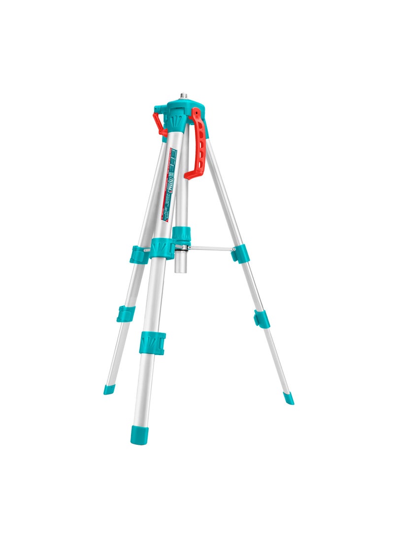 توتال حامل ثلاثي القوائم من توتال للأجهزة الليزرية، بارتفاع 1.2 متر، مزود بفتحات ملولبة مقاس 5/8 بوصة و1/4 بوصة، متوافق مع الطرازين TLL156503 وTLL306505 - Image 1