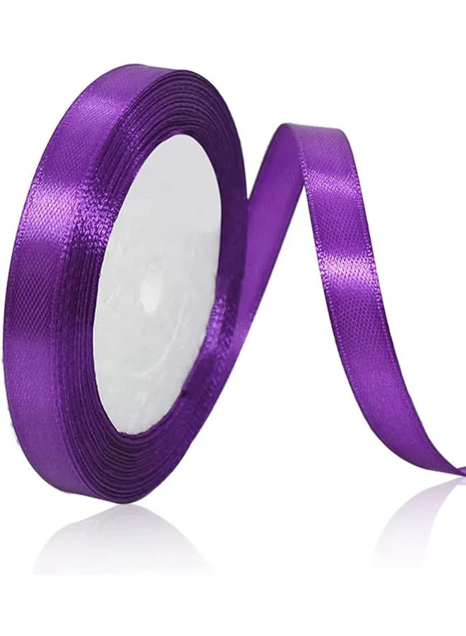 Share the Love Share the love 12mm Satin Ribbon - 25 Yards Length - Purple - Smooth & Shiny Crafting Ribbon for Gift Wrapping, Decorations, DIY & Sewing