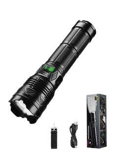 TG LED Flashlight High Lumen, Rechargeable Flashlight 1000000 Lumen Super Bright Flashlight, with Nylon Strap and LCD Display, Waterproof Powerful Handheld Flash Light for Home Hiking Emergency  - Image 1