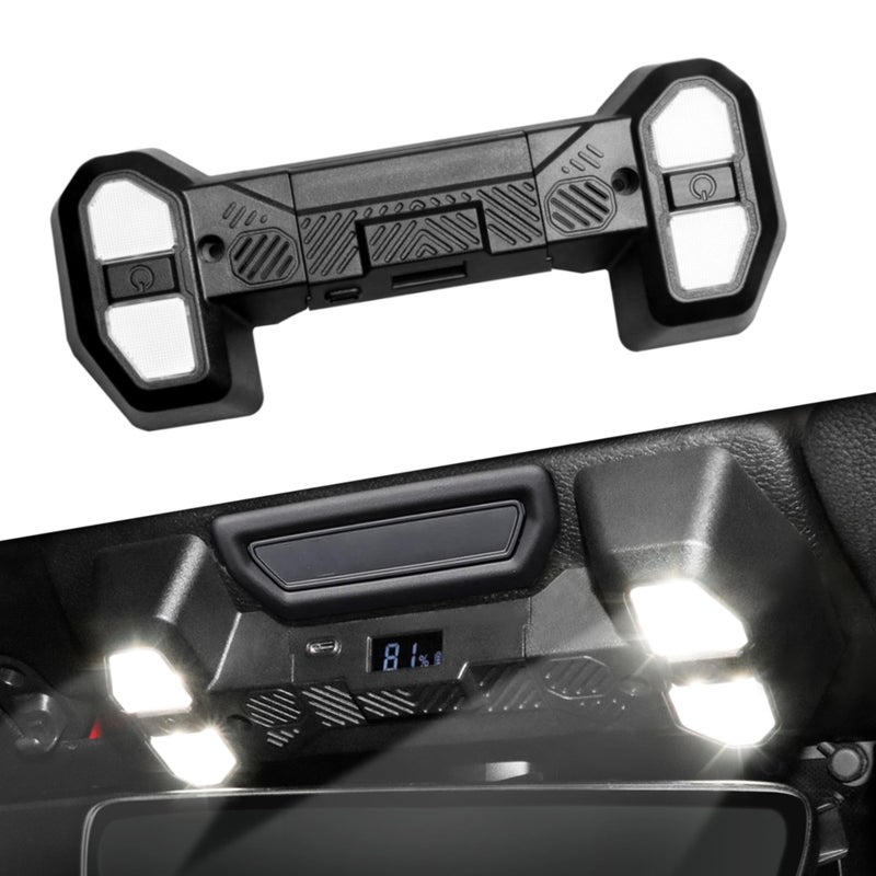 RERPRO LED Interior Dome Lights Front Seat Roof Reading Light Compatible with 20182023 Jeep Wrangler JL 4XE Gladiator JT Accessories Overhead Map Light Ceiling Lamp 5980K White 24 LEDs