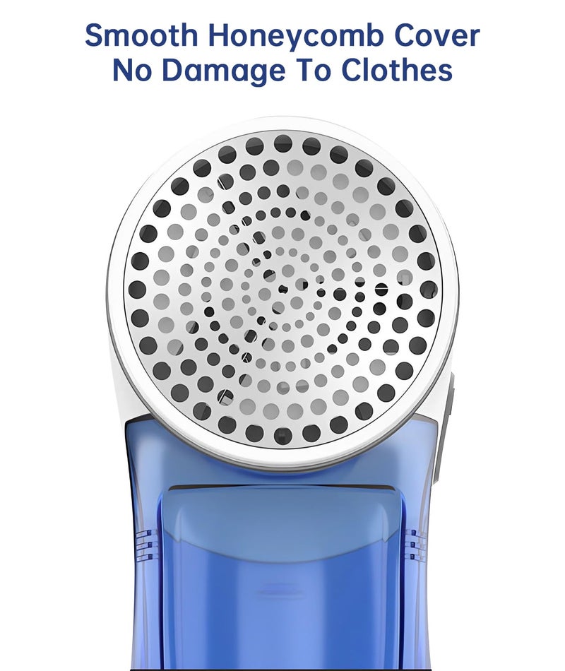 Yomeie Fabric Shaver Rechargeable, Electric Lint Remover for Clothes & Furniture, Sweater Shaver & Pilling Remover, Depiller with 2 Extra Blades Included, Lint Shaver for Clothing - USB Charge - Image 5