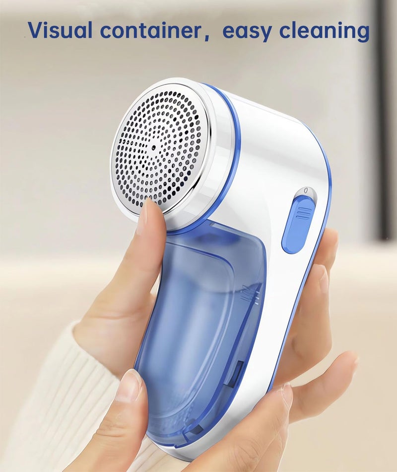 Yomeie Fabric Shaver Rechargeable, Electric Lint Remover for Clothes & Furniture, Sweater Shaver & Pilling Remover, Depiller with 2 Extra Blades Included, Lint Shaver for Clothing - USB Charge - Image 4