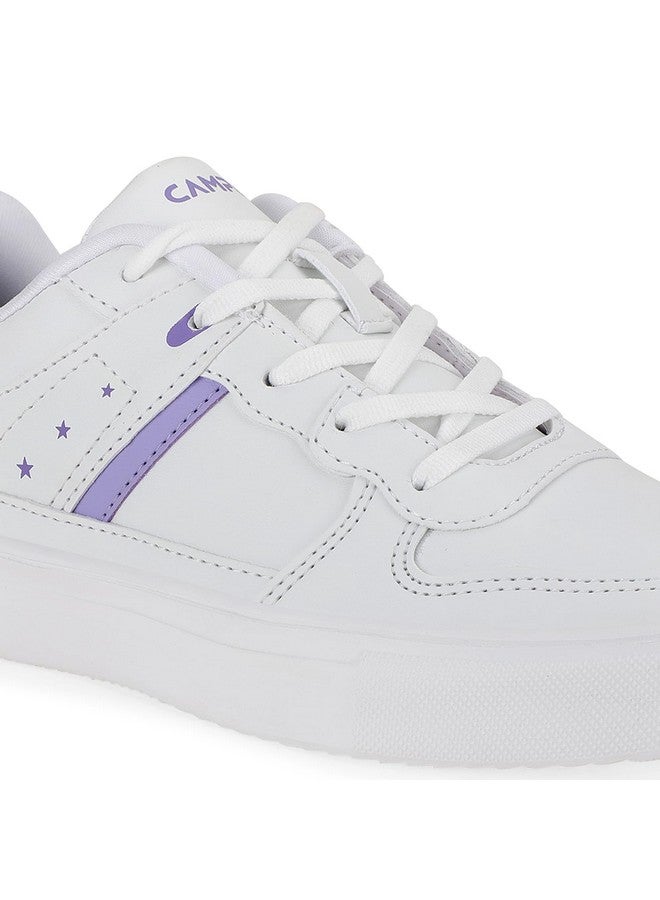 كامبس حذاء رياضي نسائي Campus OGL-01 أبيض/أرجواني - 4UK/الهند OGL-01 - Image 4