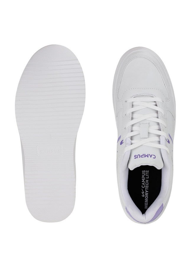 كامبس حذاء رياضي نسائي Campus OGL-01 أبيض/أرجواني - 4UK/الهند OGL-01 - Image 5