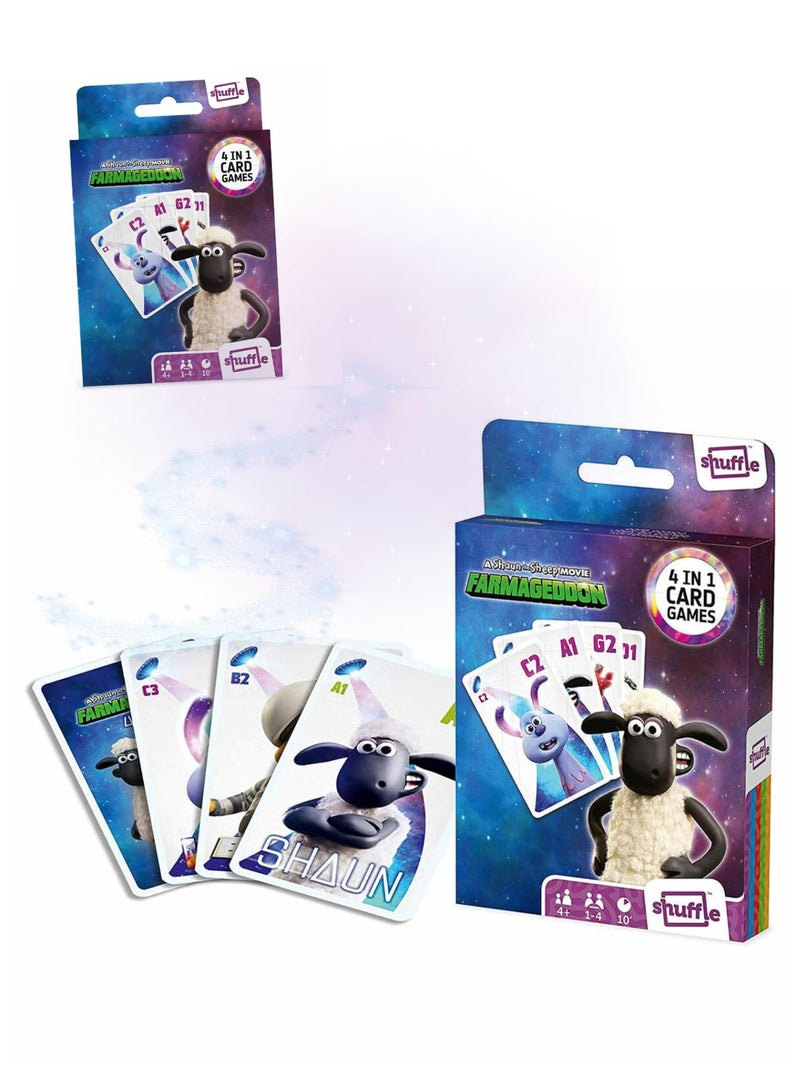 Shuffle Farmageddon Card Games for Kids - 4 in 1 Snap, Pairs, Happy Families & Action Game, Great Gift for Kids Aged 4+ - Image 4