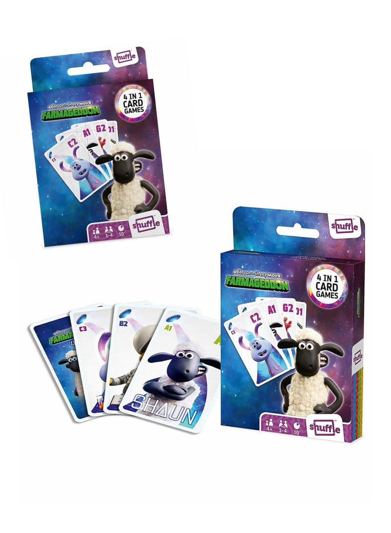 Shuffle Farmageddon Card Games for Kids - 4 in 1 Snap, Pairs, Happy Families & Action Game, Great Gift for Kids Aged 4+ - Image 2