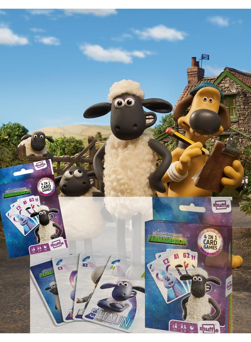 Shuffle Farmageddon Card Games for Kids - 4 in 1 Snap, Pairs, Happy Families & Action Game, Great Gift for Kids Aged 4+ - Image 3