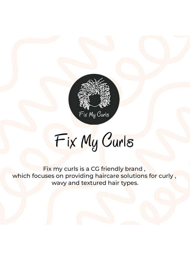 Fix My Curls Scalp & Strands Elixir Hair Oil Revitalize & Protect 2-In-1 Serum And Oil For Curly/Wavy Hair| Lightweight Hydration & Shine| Enriched With Golden Seaweed & Retinol Heat Protection| 30Ml  - Image 3