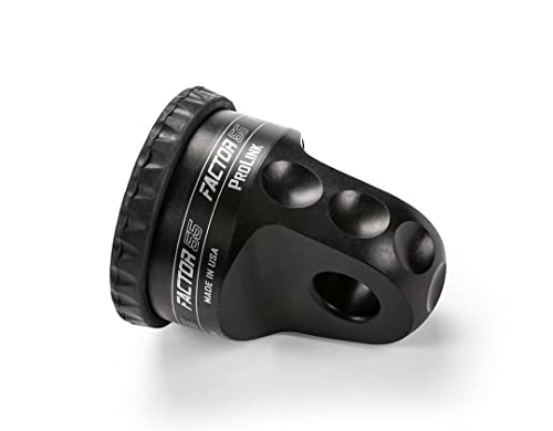 Factor 55 0001504 Prolink Original Shackle Mount Replaces Winch Hook with a Stronger Shackle D Ring Mount Max Load Rating 16000 lb Ideal for 4x4 Off Road Adventures  Black