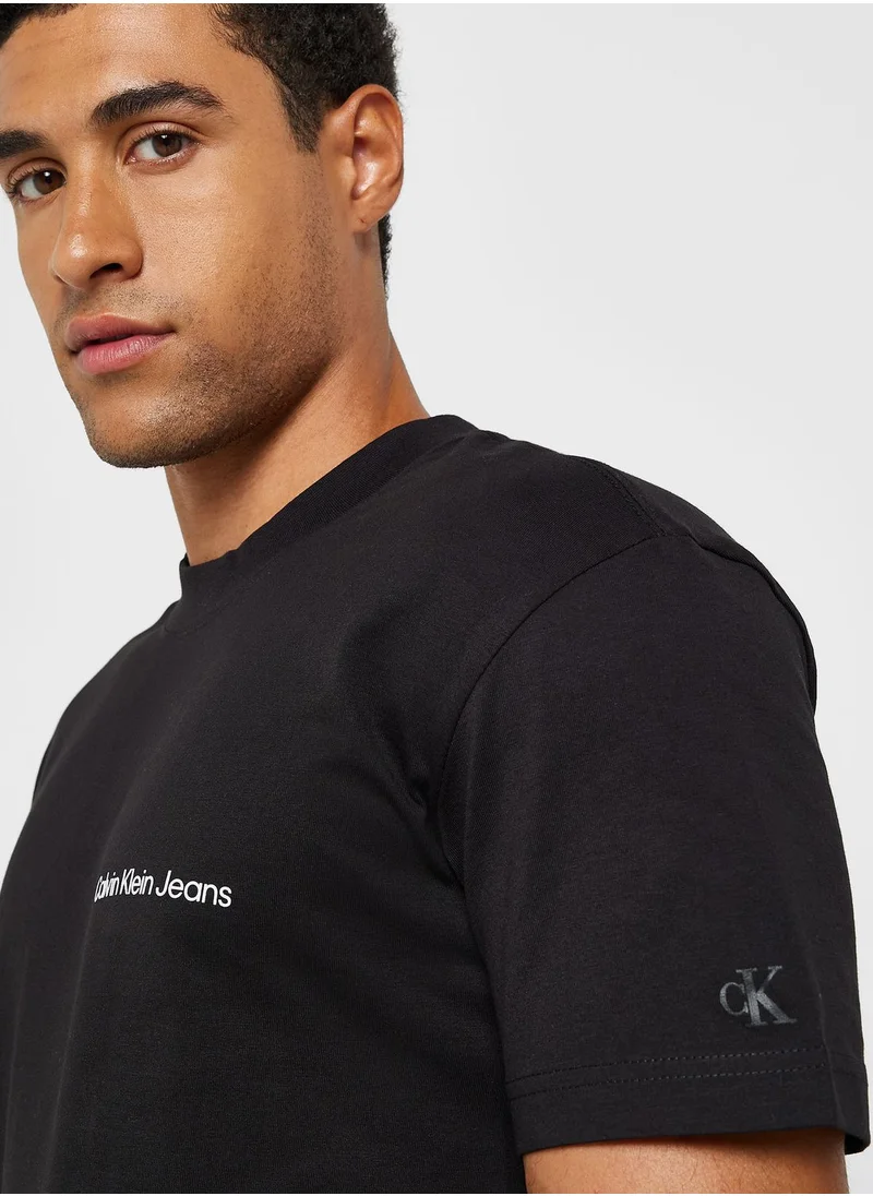 Calvin Klein Jeans Logo Crew Neck T-Shirt