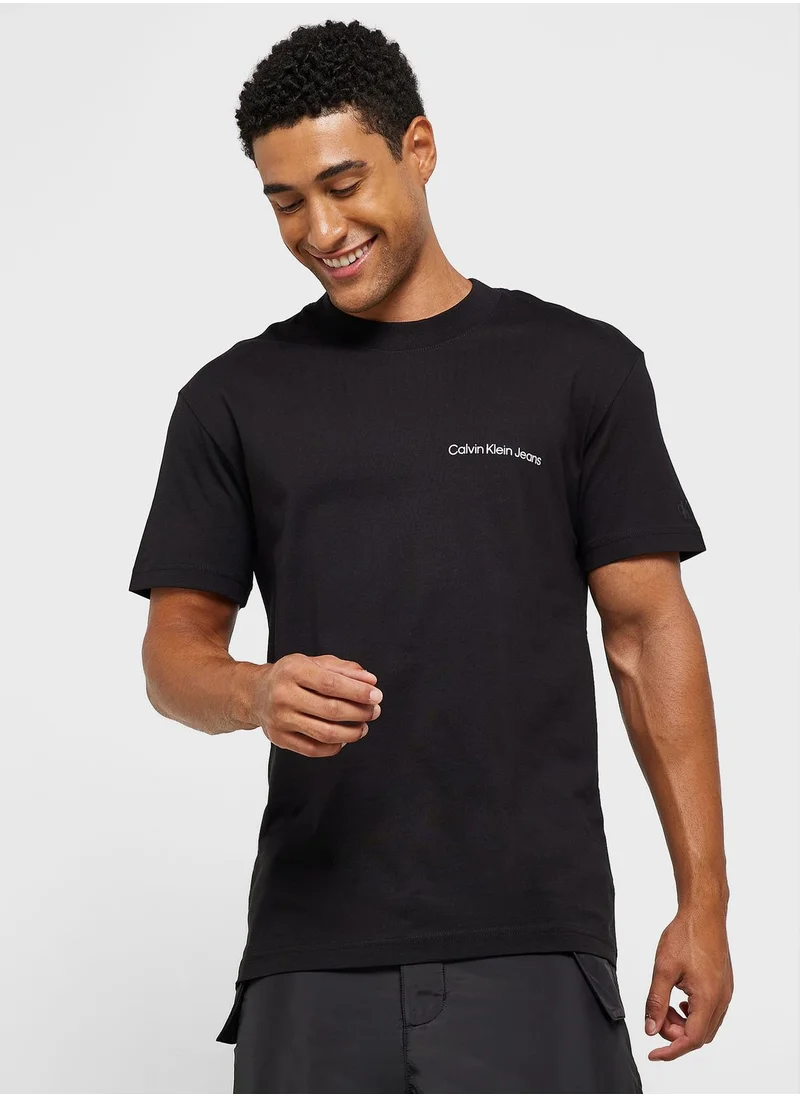 Calvin Klein Jeans Logo Crew Neck T-Shirt