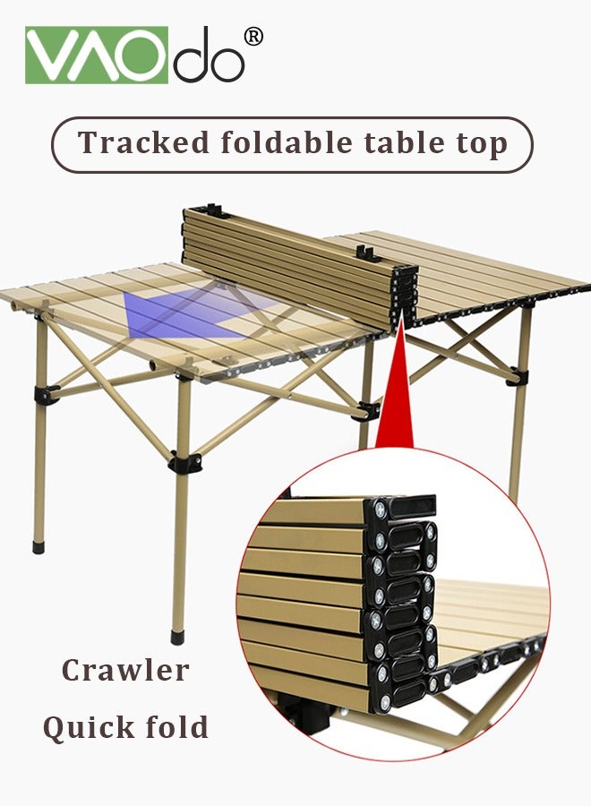 فاو دو المحمولة التخييم الطاولة القابلة للطي * 1PCS والكراسي * 2PCS مع حقيبة مجانية ، لف السطح خفيف الوزن الحديد الصغير نزهة الظهر جدول الإعداد السريع والتخزين المدمج للشواء في الهواء الطلق في الداخل نزهة تجمع الفناء - Image 5