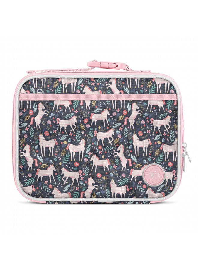 Simple Modern Simple Modern Disney Kids Lunch Box for Toddler | Reusable Insulated Bag for Girls, Boys | Meal Containers for School with Exterior and Interior Pockets | Hadley Collection | Frozen Elsa's Snowflake - Image 2