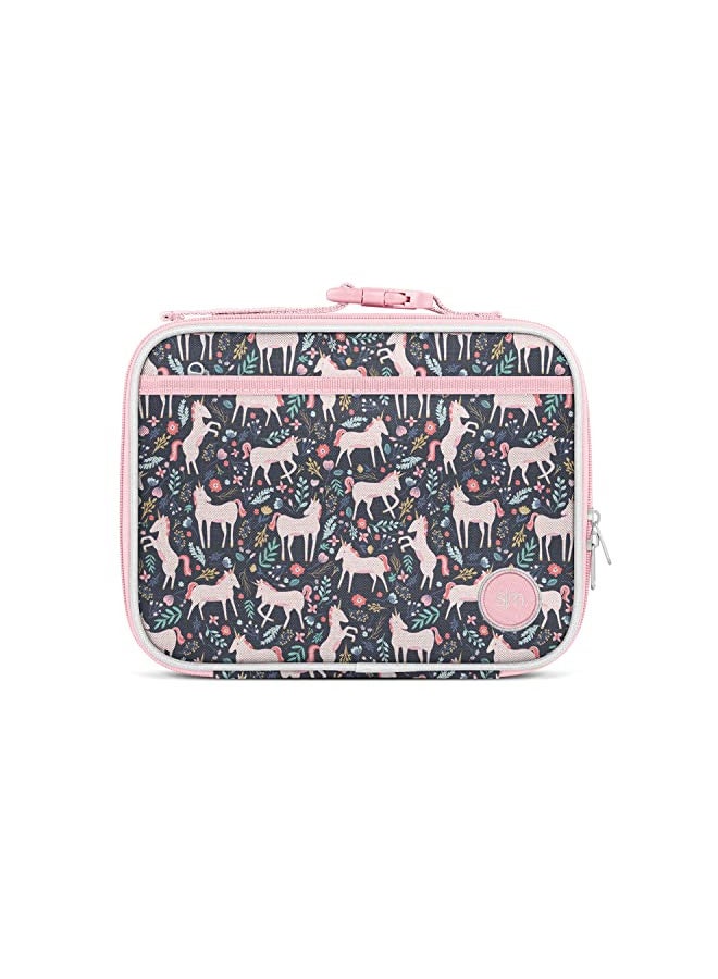 Simple Modern Simple Modern Disney Kids Lunch Box for Toddler | Reusable Insulated Bag for Girls, Boys | Meal Containers for School with Exterior and Interior Pockets | Hadley Collection | Frozen Elsa's Snowflake - Image 1
