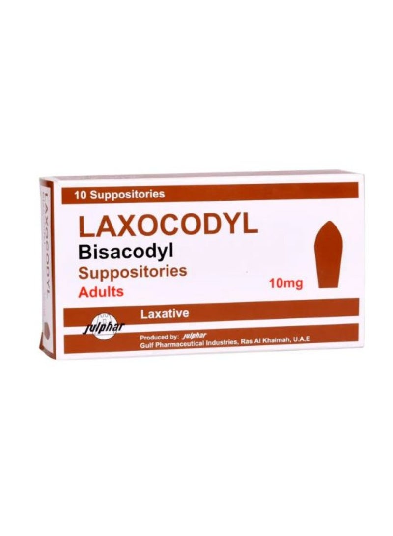 Julphar Laxocodyl 10 Mg Supp ( Adult)