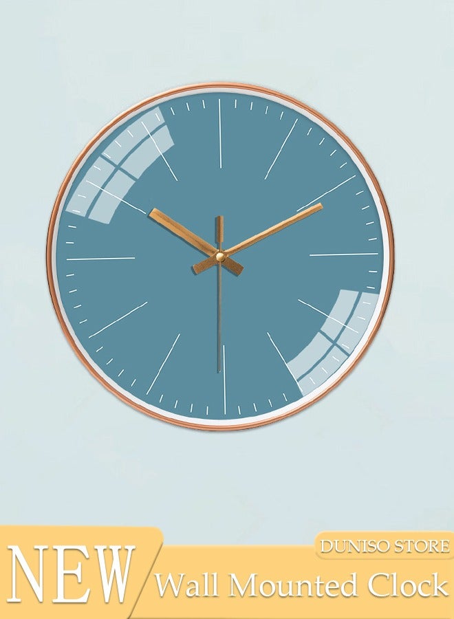 DUNISO Creative Wall Clock, 12 inch Modern Battery Operated Wall Clocks, Silent Non Ticking Small Analog Clock for Living Room, Office, Home, Bedroom, Kitchen, Bathroom  - Image 1
