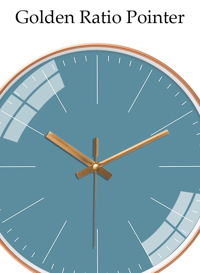 DUNISO Creative Wall Clock, 12 inch Modern Battery Operated Wall Clocks, Silent Non Ticking Small Analog Clock for Living Room, Office, Home, Bedroom, Kitchen, Bathroom  - Image 4