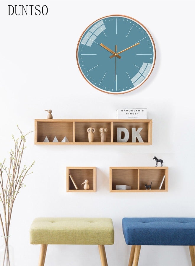 DUNISO Creative Wall Clock, 12 inch Modern Battery Operated Wall Clocks, Silent Non Ticking Small Analog Clock for Living Room, Office, Home, Bedroom, Kitchen, Bathroom  - Image 5