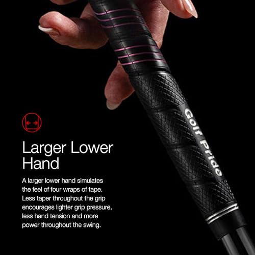 Golf Pride CP2 Wrap Golf Club Grip - Classic Wrap Grip with High-Tack Soft Rubber for Comfort & Control - Less Tension & More Power with Plus4 Technology - Midsize - 13 Pack - Image 5