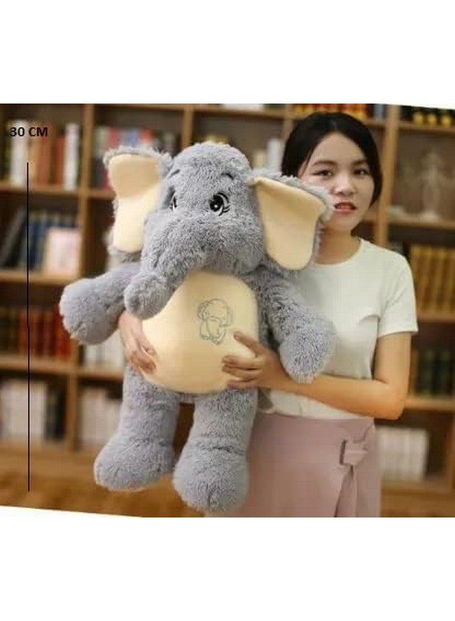 AVSHUB Soft Toy Elephant Toys Long Soft Lovable hugable Cute Giant Life Birthday Gift Babies for New Born, Girls, Boy, Home Decor (Grey) (Size 30CM) - Image 2