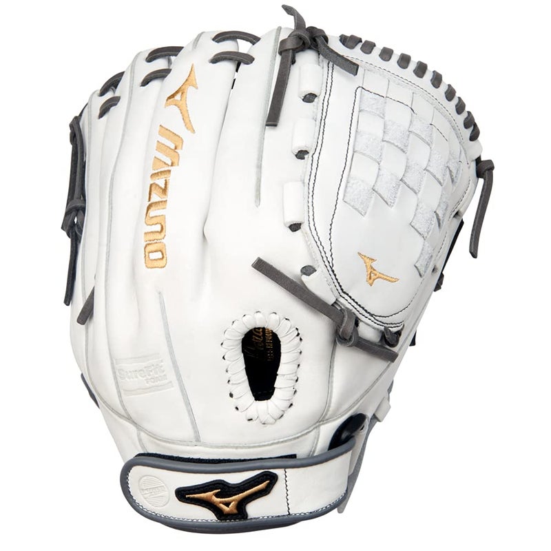 Mizuno GMVP1200PF4W MVP Prime Fastpitch Softball Glove 12 Tartan Web Right Hand Throw WHITEGREY